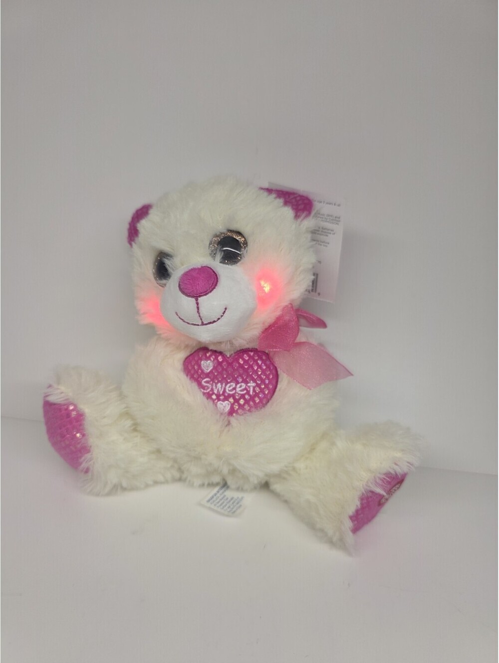 Musical Light Up Plush 7.5” Teddy Sings "I Got You Babe"  NWT Valentines Day